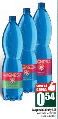 Magnesia 3 druhy