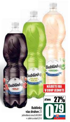Bublinky viac druhov 2l