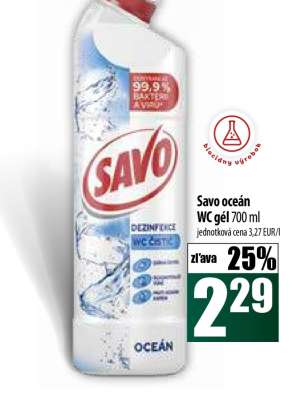 Savo Oceán WC gél 700 ml