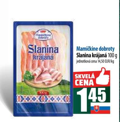 Mamičkine dobroty Slanina krájaná