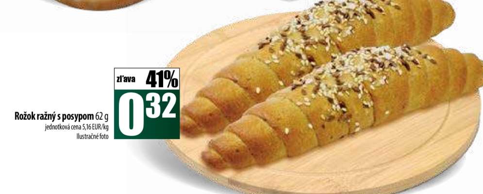 Rožok ražný s posypom 62 g