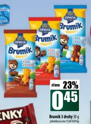Brumík 3 druhy