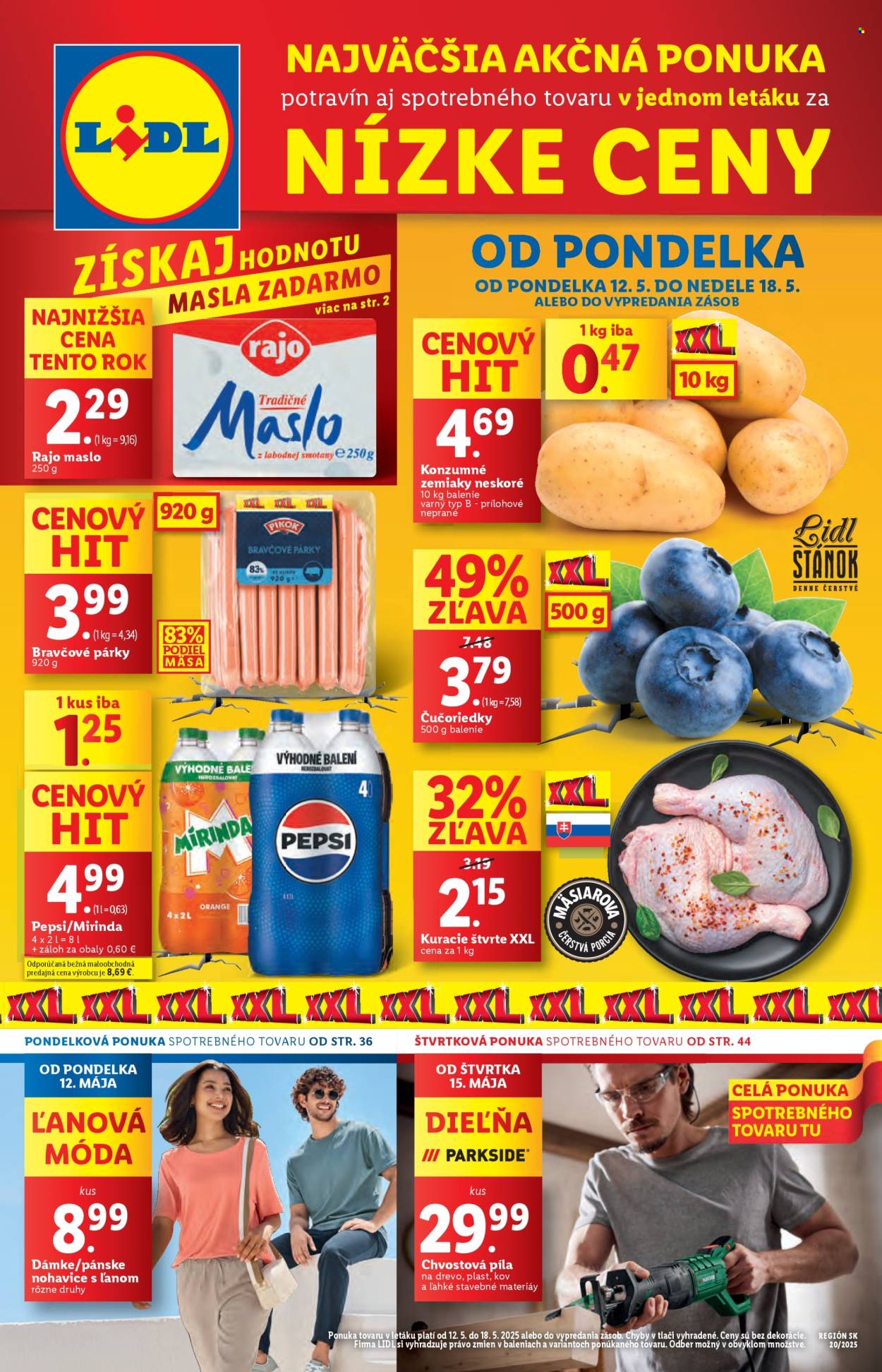 Leták Lidl - 12.5.2025 - 18.5.2025. Strana 1