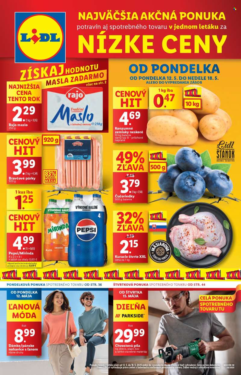 Leták Lidl - 12.5.2025 - 18.5.2025.