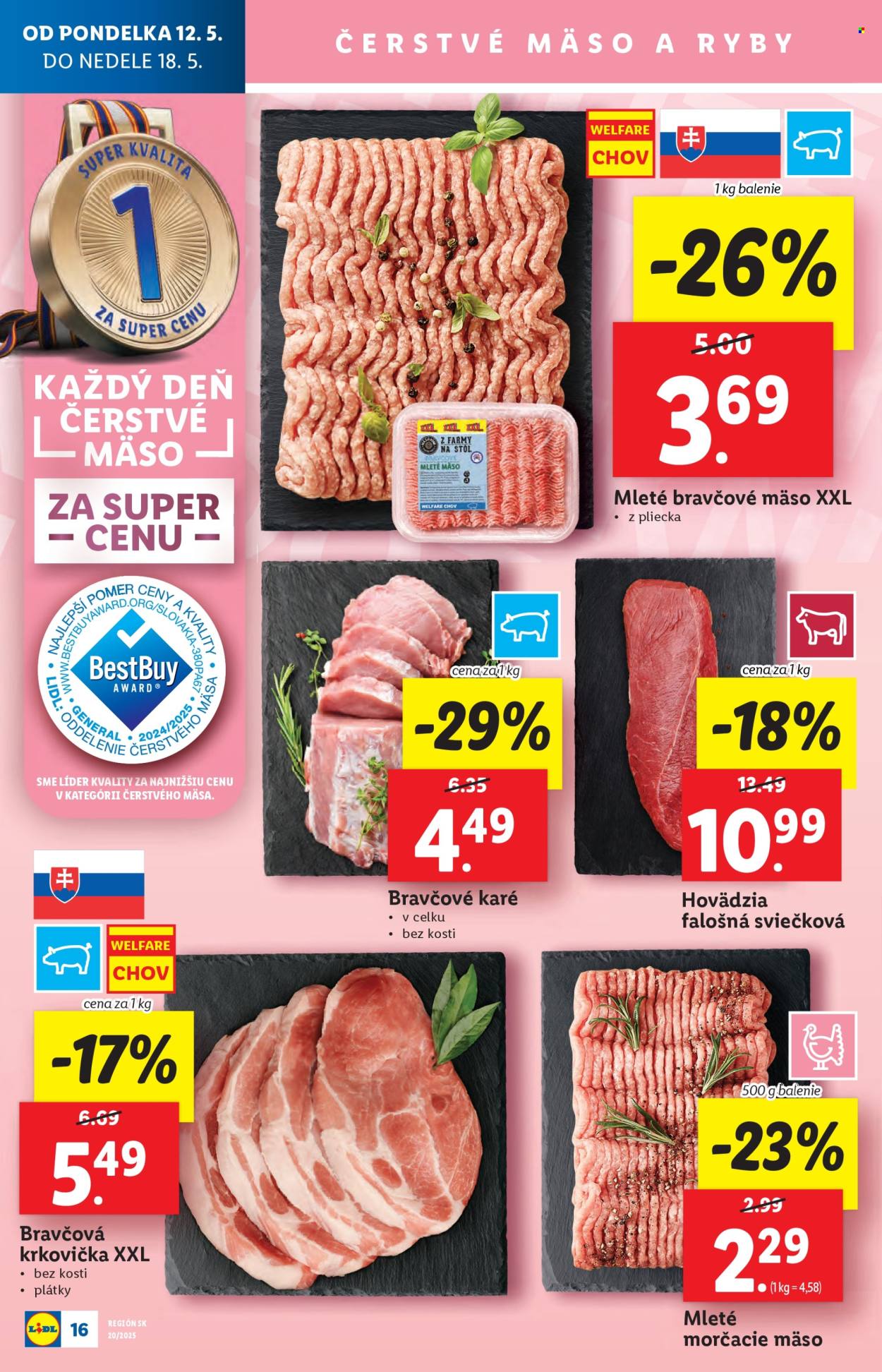 Leták Lidl - 12.5.2025 - 18.5.2025. Strana 1
