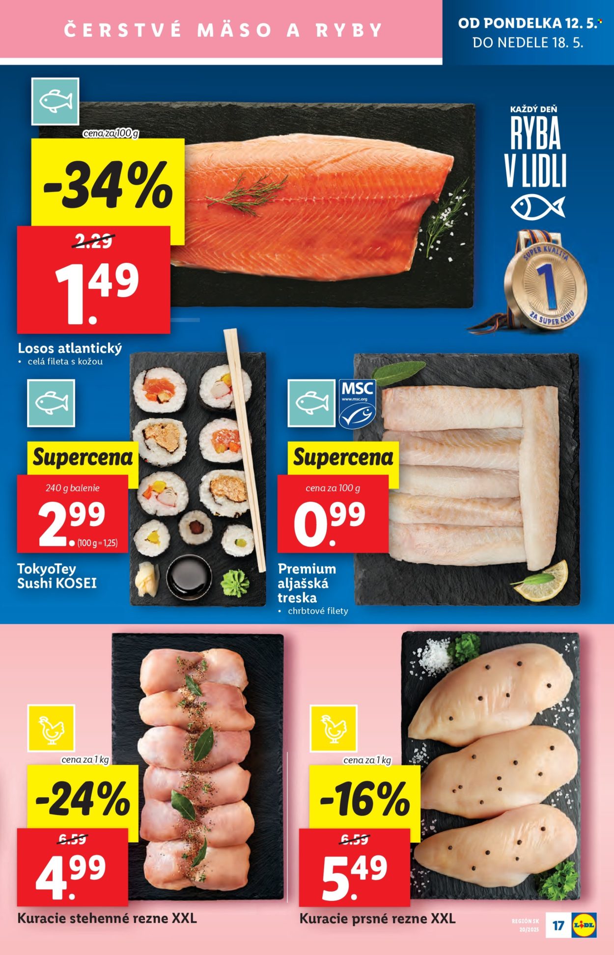 Leták Lidl - 12.5.2025 - 18.5.2025. Strana 1