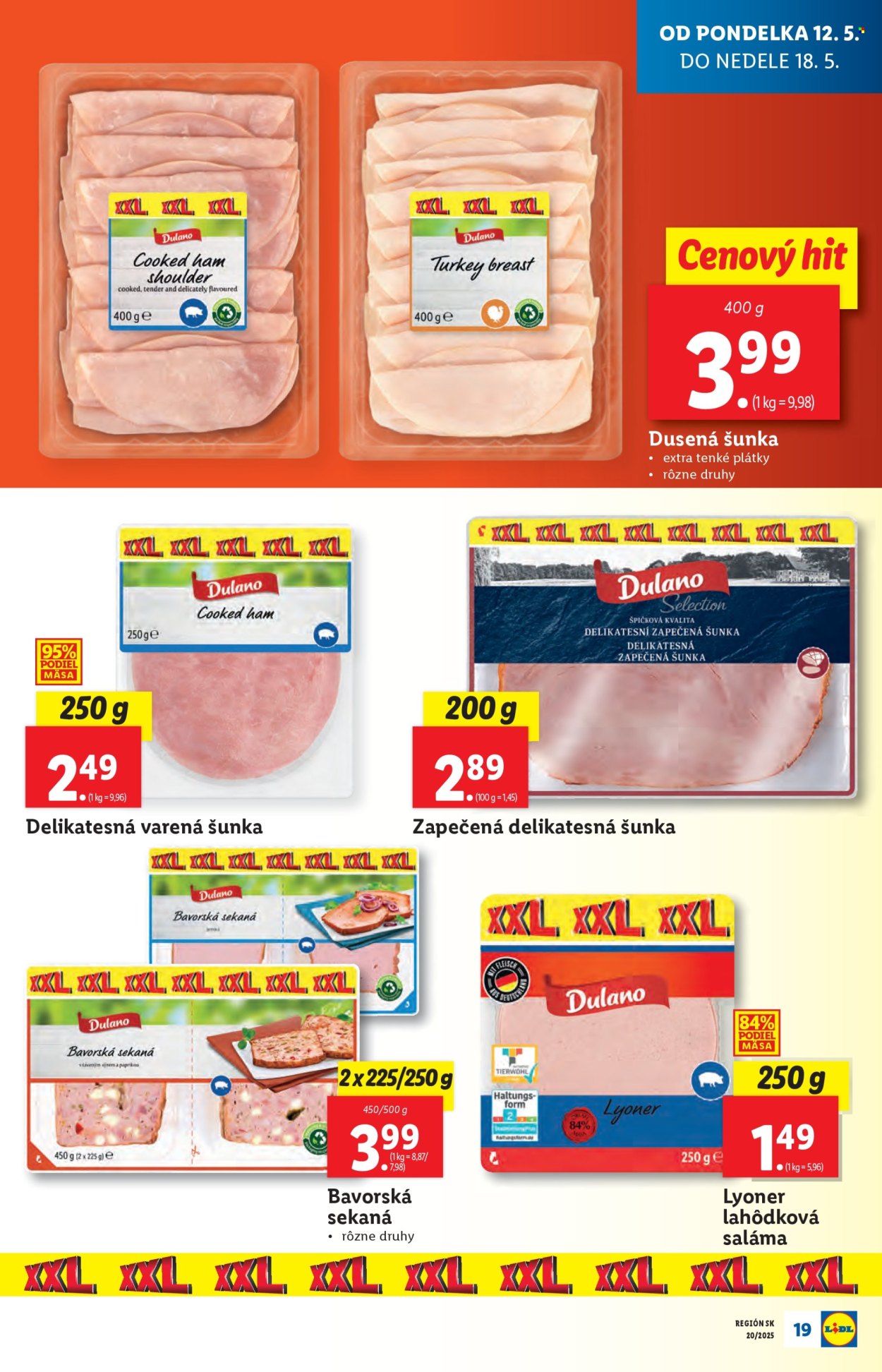 Leták Lidl - 12.5.2025 - 18.5.2025. Strana 1