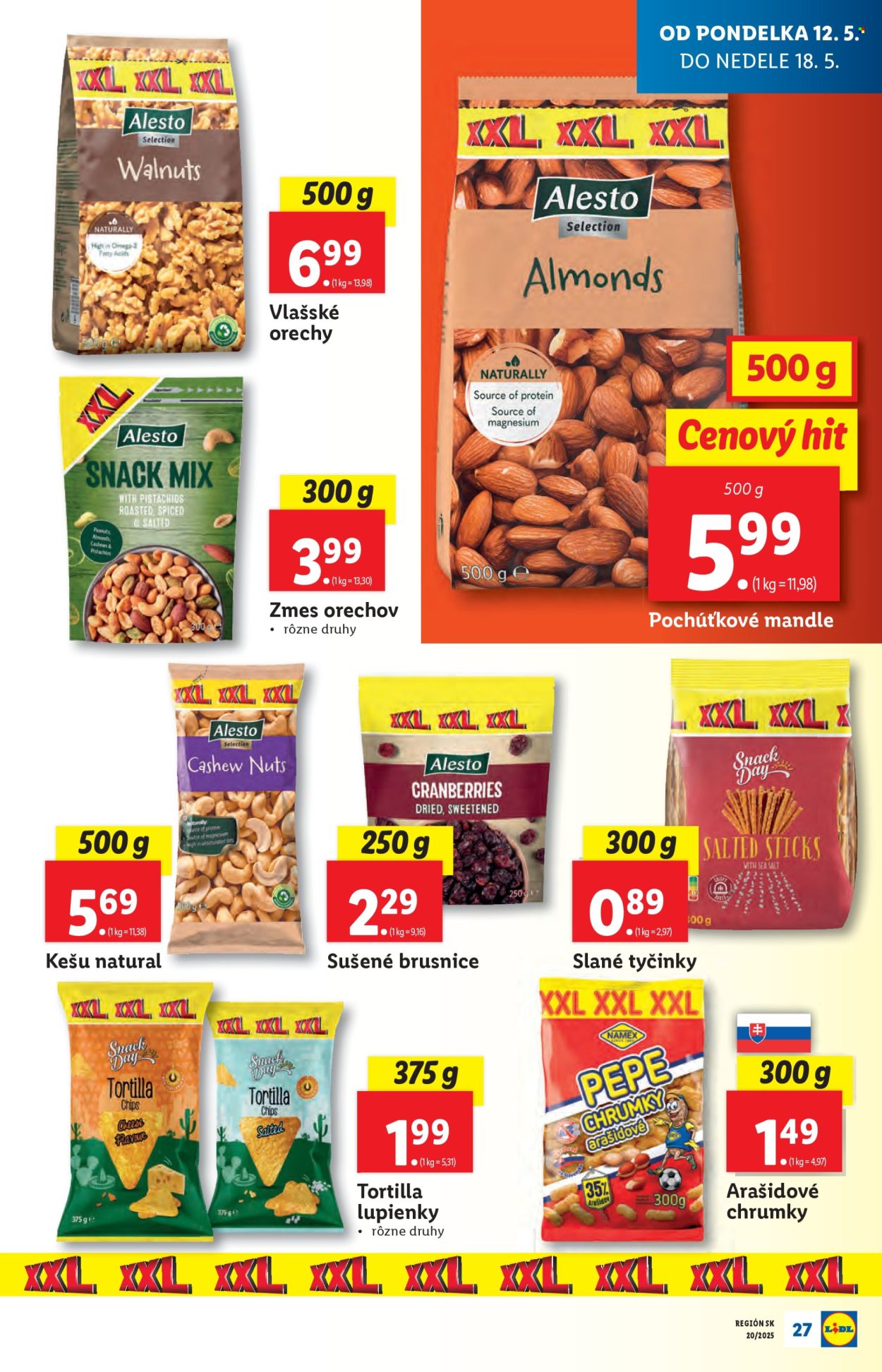 Leták Lidl - 12.5.2025 - 18.5.2025. Strana 1