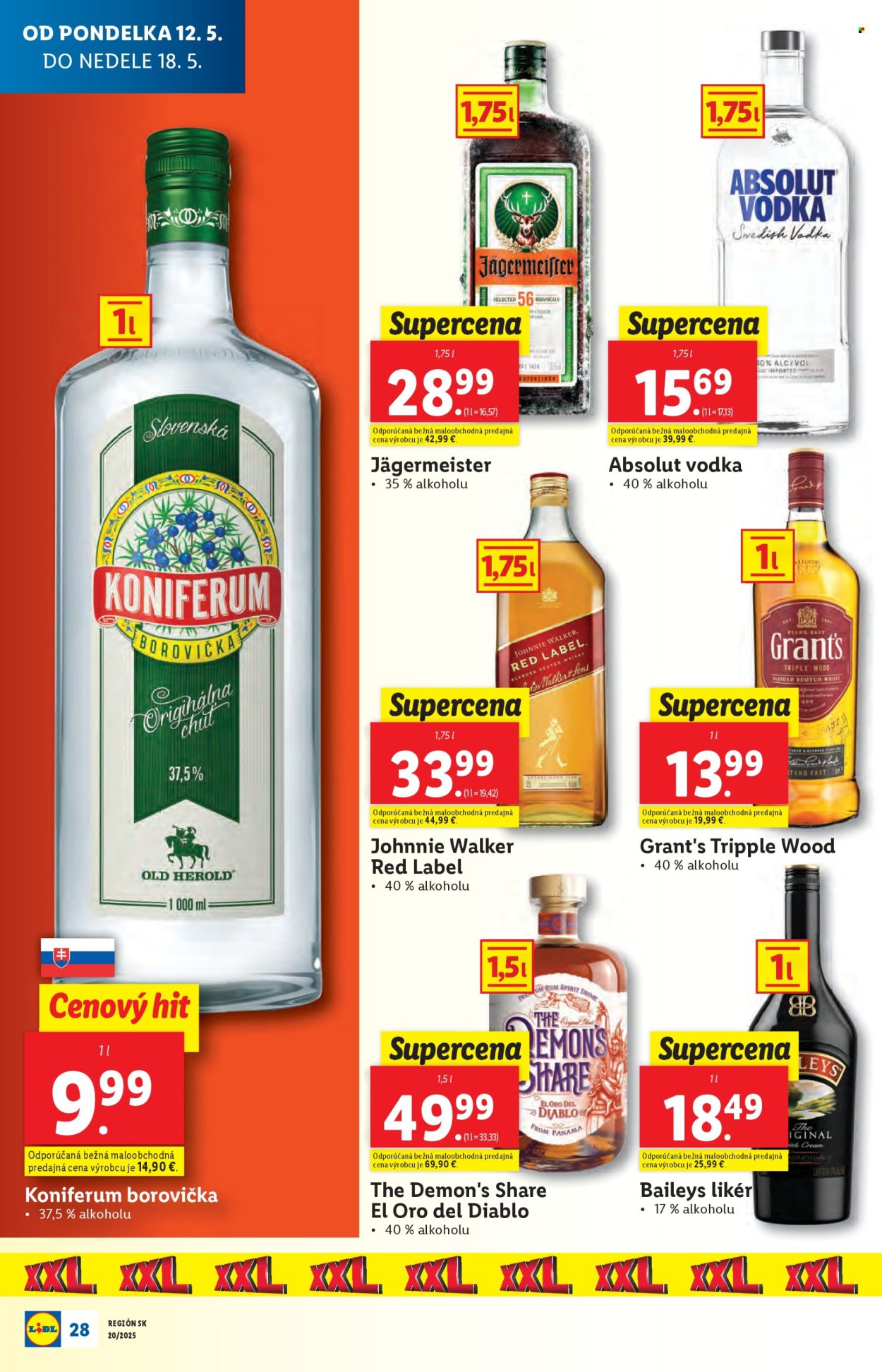 Leták Lidl - 12.5.2025 - 18.5.2025. Strana 1