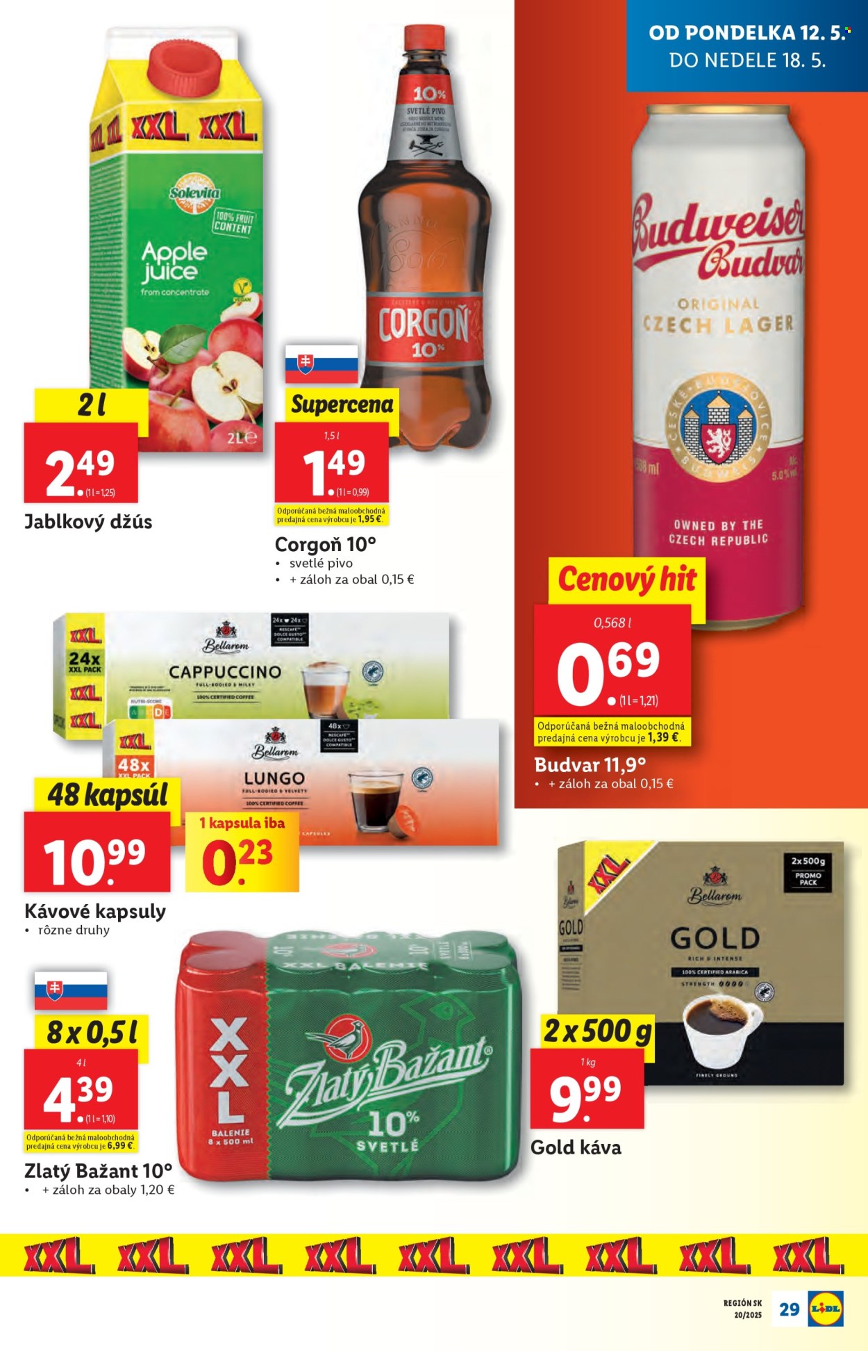Leták Lidl - 12.5.2025 - 18.5.2025. Strana 1