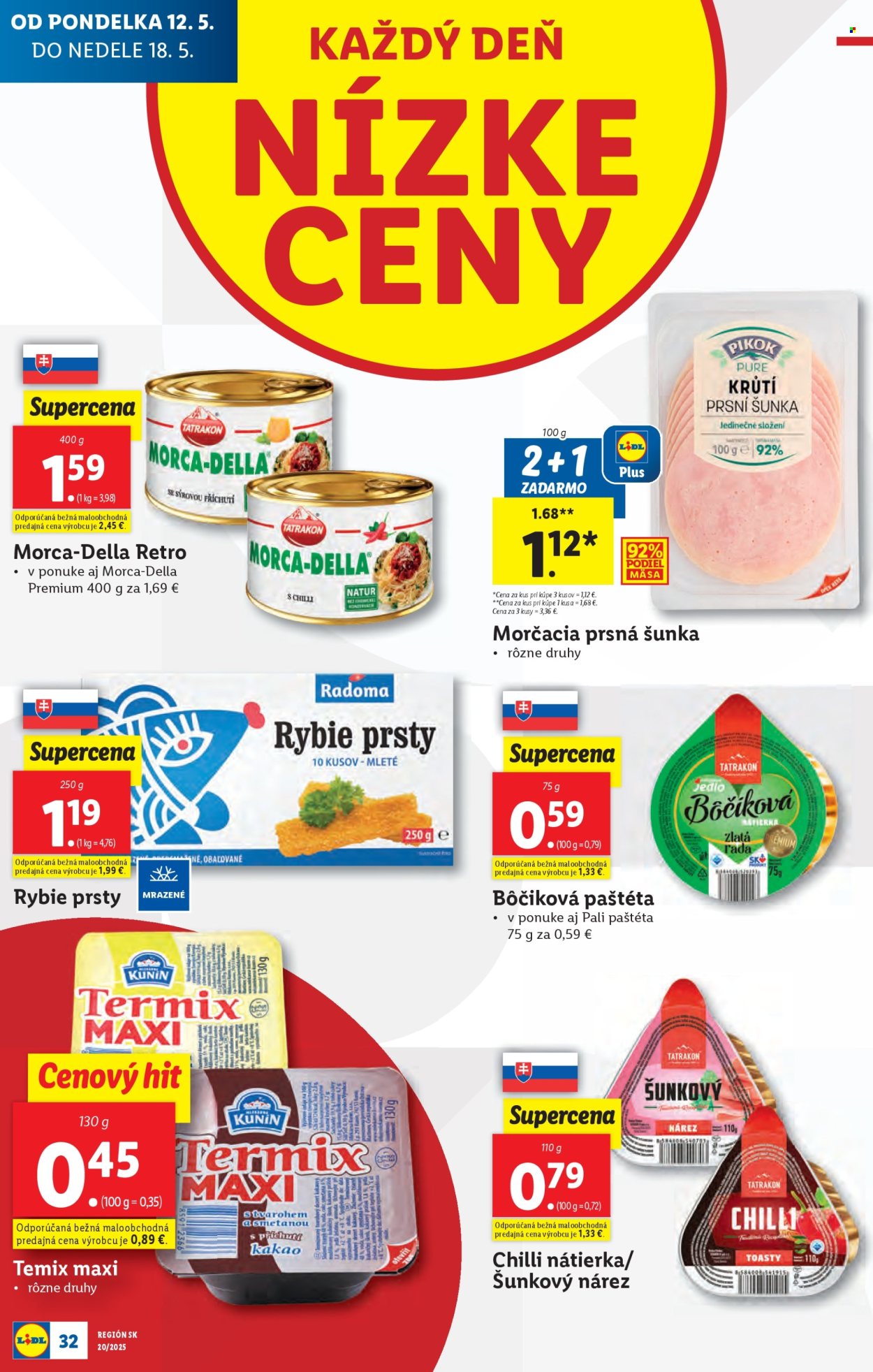 Leták Lidl - 12.5.2025 - 18.5.2025. Strana 1