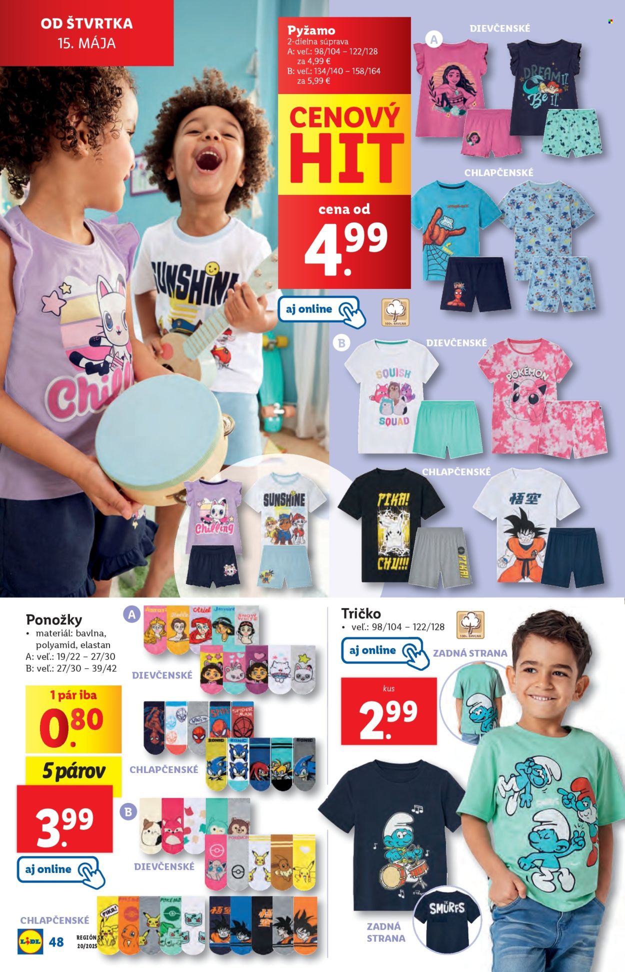 Leták Lidl - 12.5.2025 - 18.5.2025. Strana 1