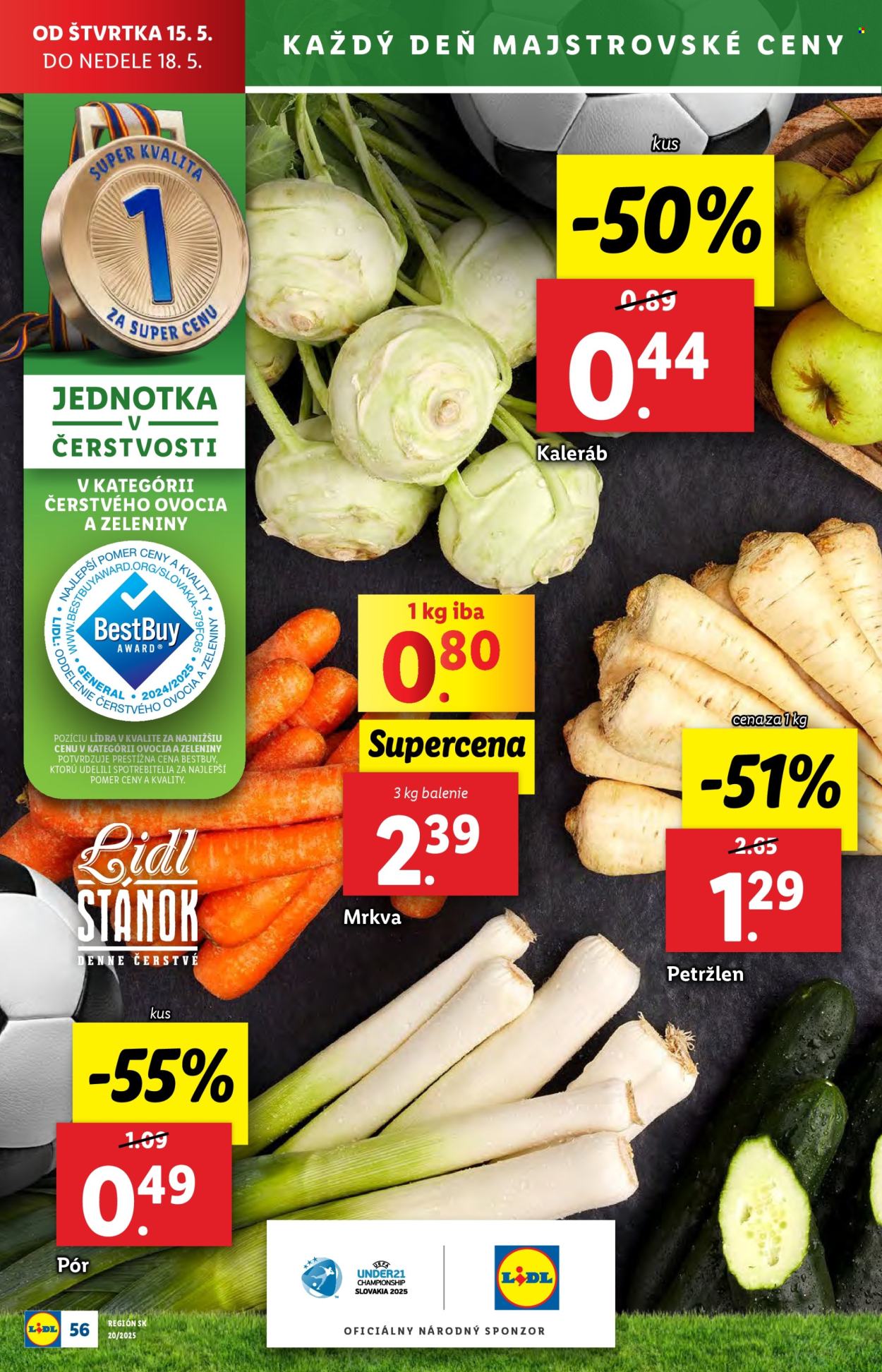 Leták Lidl - 12.5.2025 - 18.5.2025. Strana 1