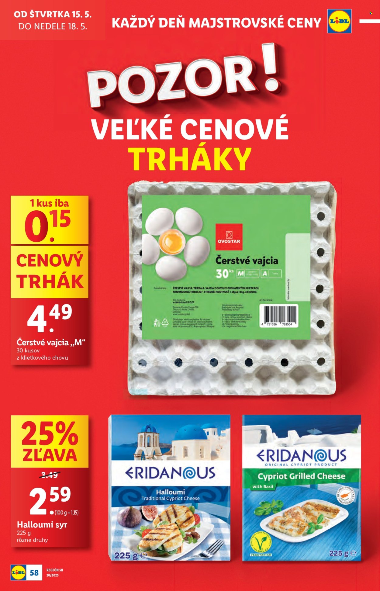Leták Lidl - 12.5.2025 - 18.5.2025. Strana 1