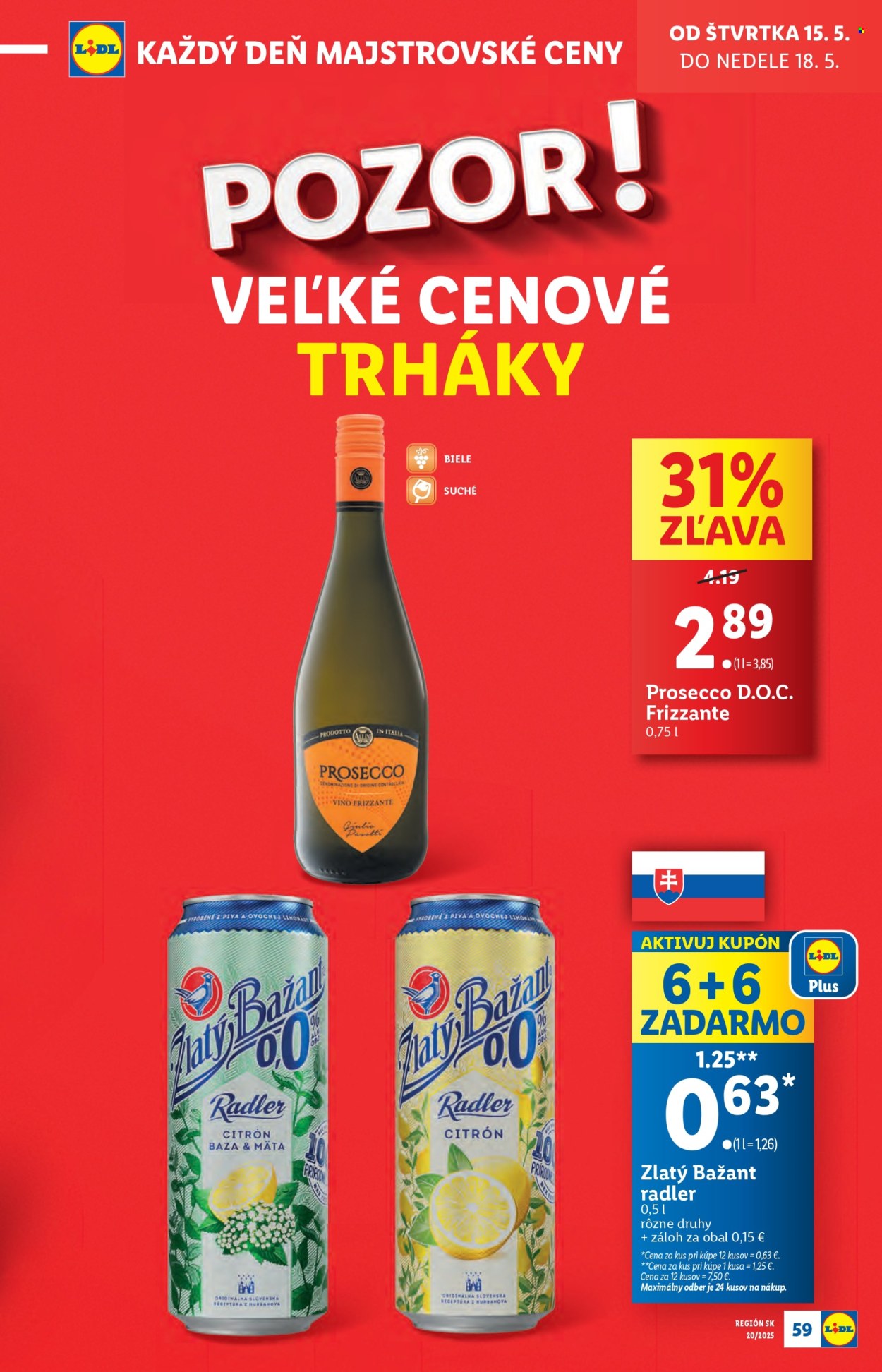 Leták Lidl - 12.5.2025 - 18.5.2025. Strana 1