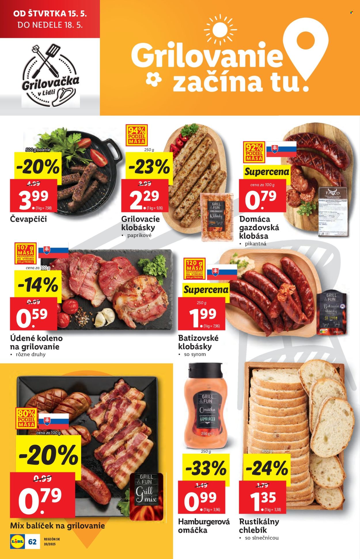 Leták Lidl - 12.5.2025 - 18.5.2025. Strana 1