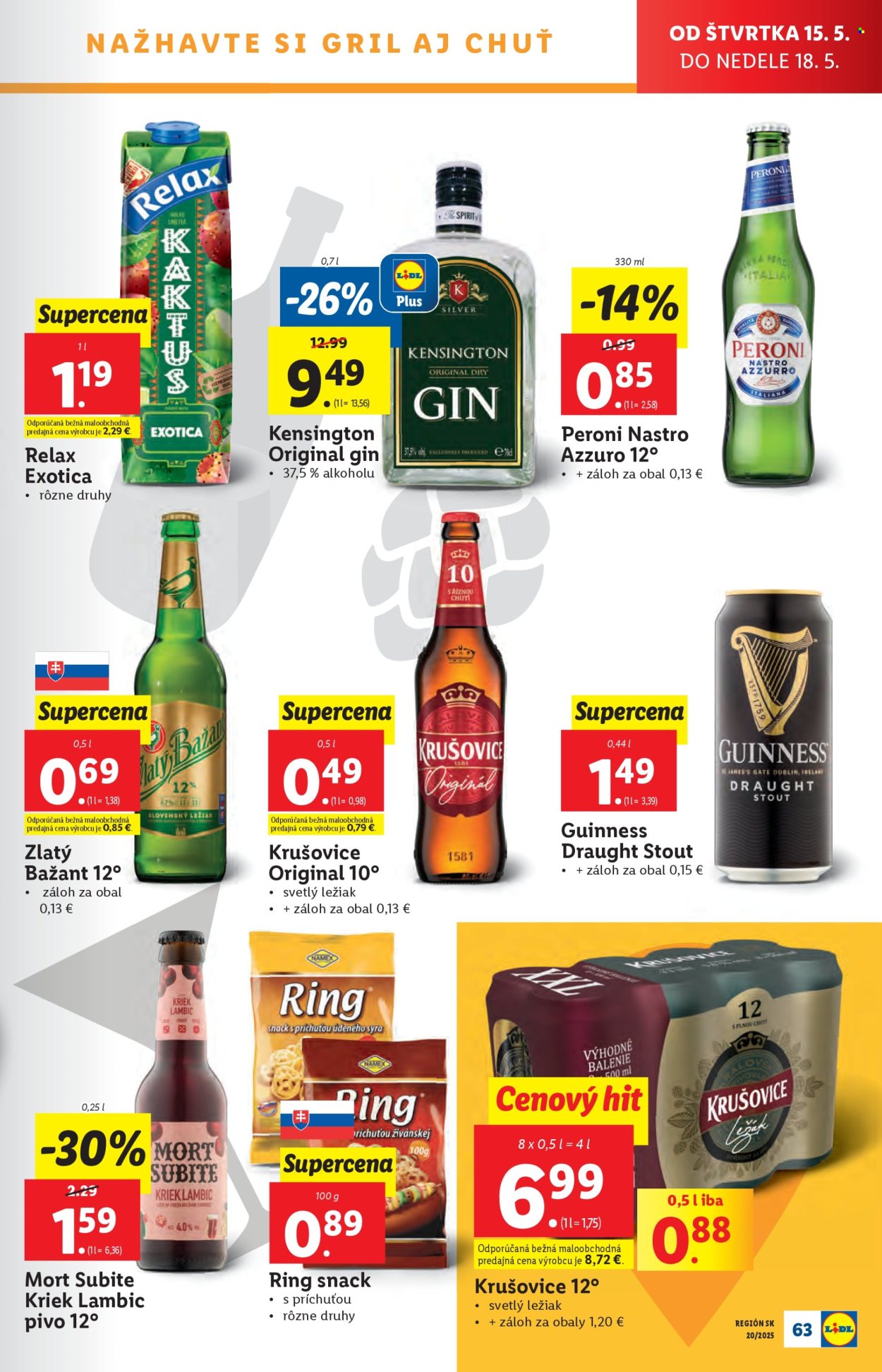 Leták Lidl - 12.5.2025 - 18.5.2025. Strana 1