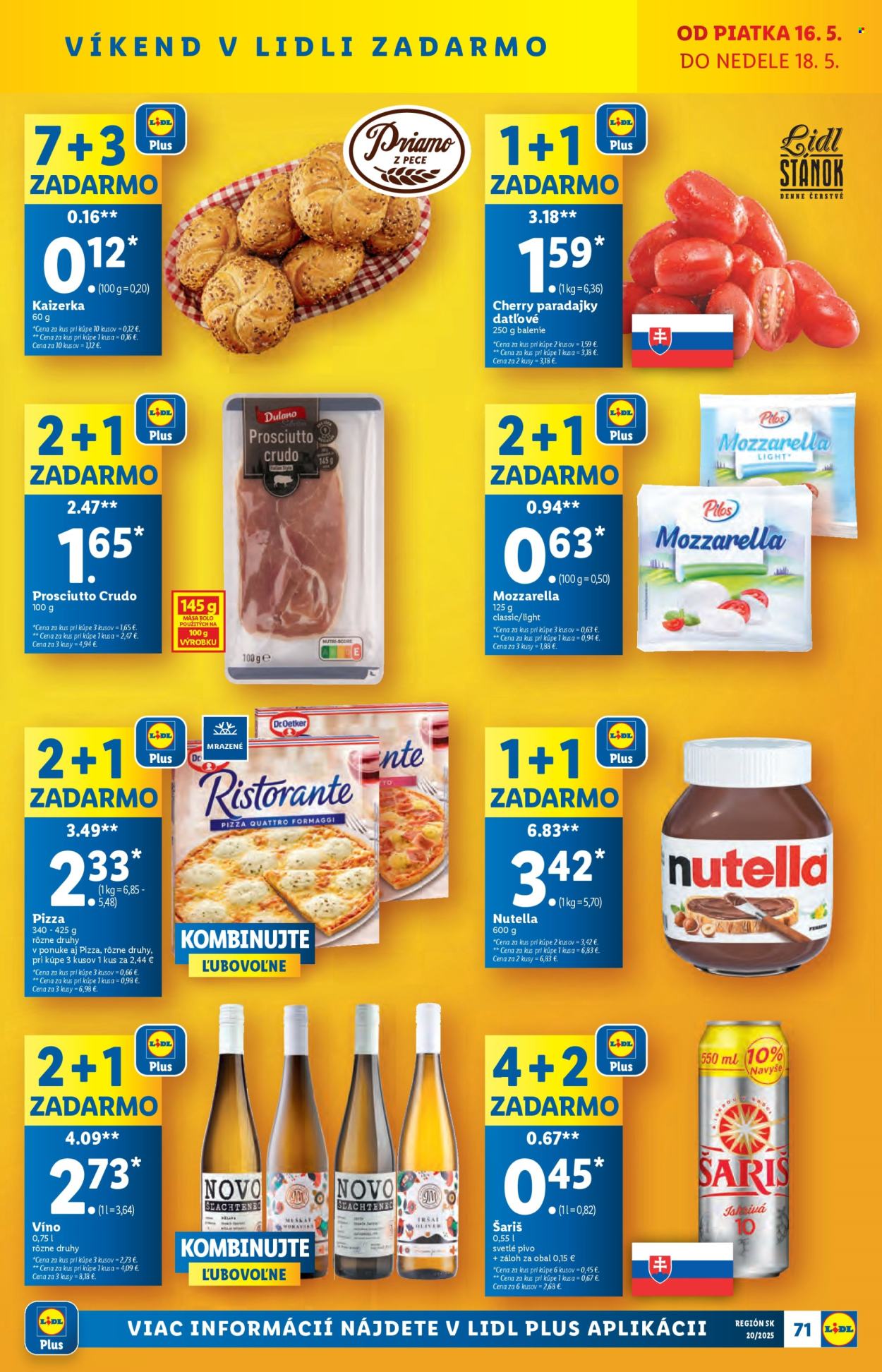 Leták Lidl - 12.5.2025 - 18.5.2025. Strana 1