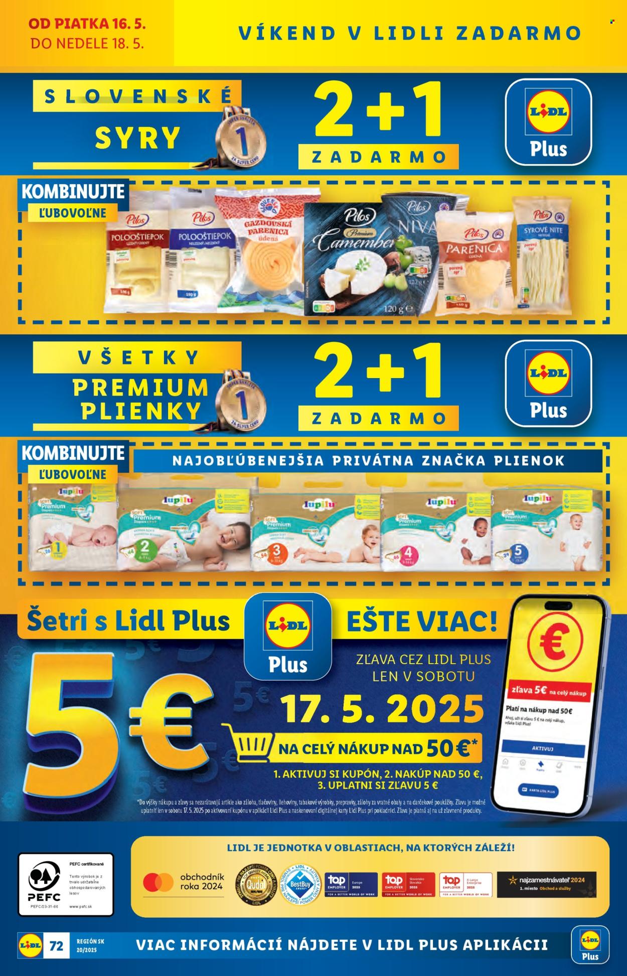 Leták Lidl - 12.5.2025 - 18.5.2025. Strana 1
