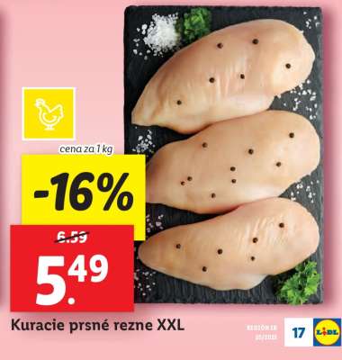 Kuracie prsné rezne XXL