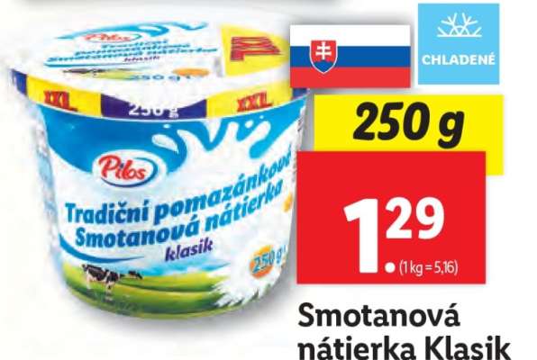 Smotanová nátierka klasik