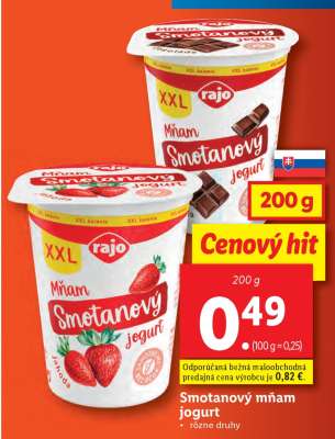 Smotanový Mňam jogurt