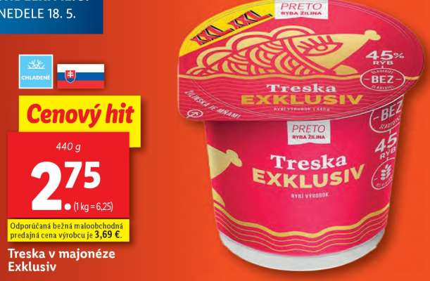 Treska v majonéze Exklusiv