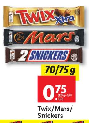 Twix/Mars/Snickers