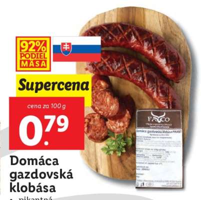 Domáca gazdovská klobása