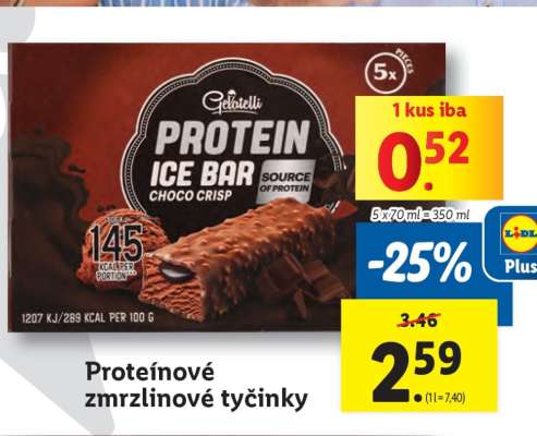 Proteínové zmrzlinové tyčinky