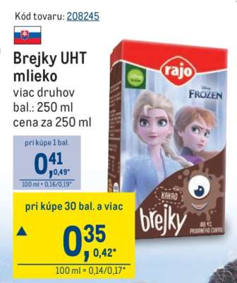 Brejky UHT mlieko