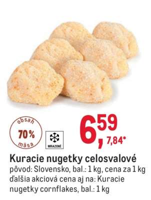 Kuracie nugetky celosvalové