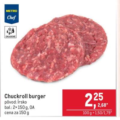 Chuckroll burger