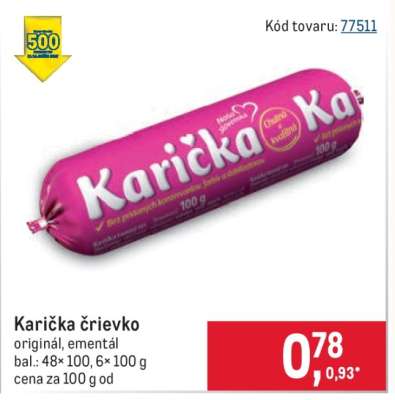 Karička črievko