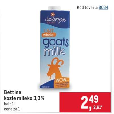 Bettine kozie mlieko 3,3 %