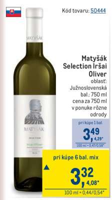 Matyšák Selection Iršai Oliver