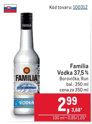 Familia Vodka 37,5 %