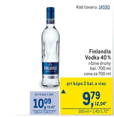 Finlandia Vodka 40 %