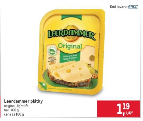 Leerdammer plátky