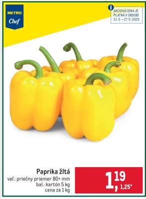 Paprika žltá