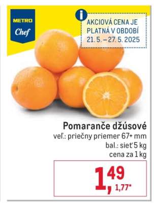 Pomaranče džúsové