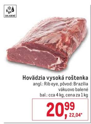 Hovädzia vysoká roštenka