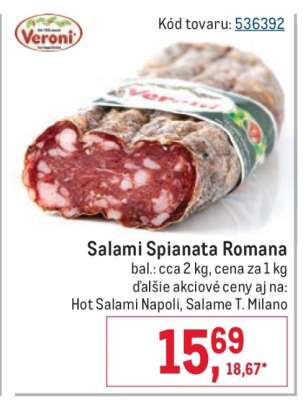 Salami Spianata Romana
