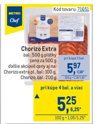 Chorizo Extra