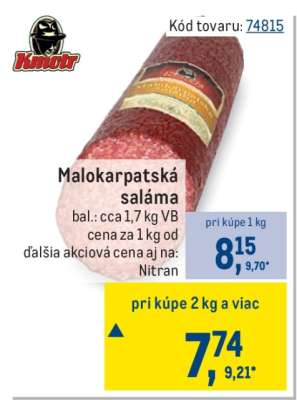 Malokarpatská saláma