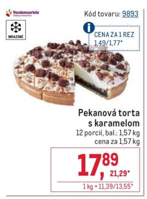 Pekanová torta s karamelom