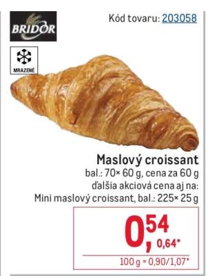 Maslový croissant