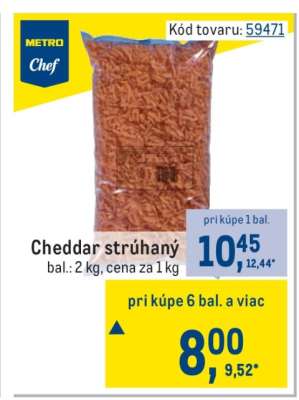 Cheddar strúhaný
