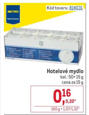 Hotelové mydlo
