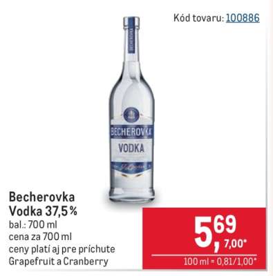 Becherovka vodka 37,5%